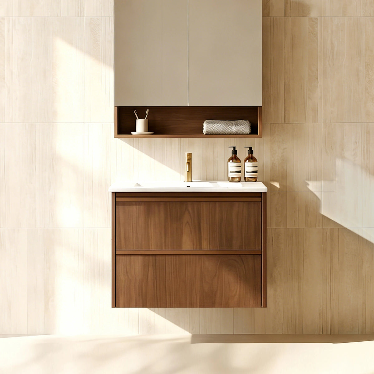 Lukka Ridgewood Modern Wall Hung Plywood Cabinet LK-MR600W-MO