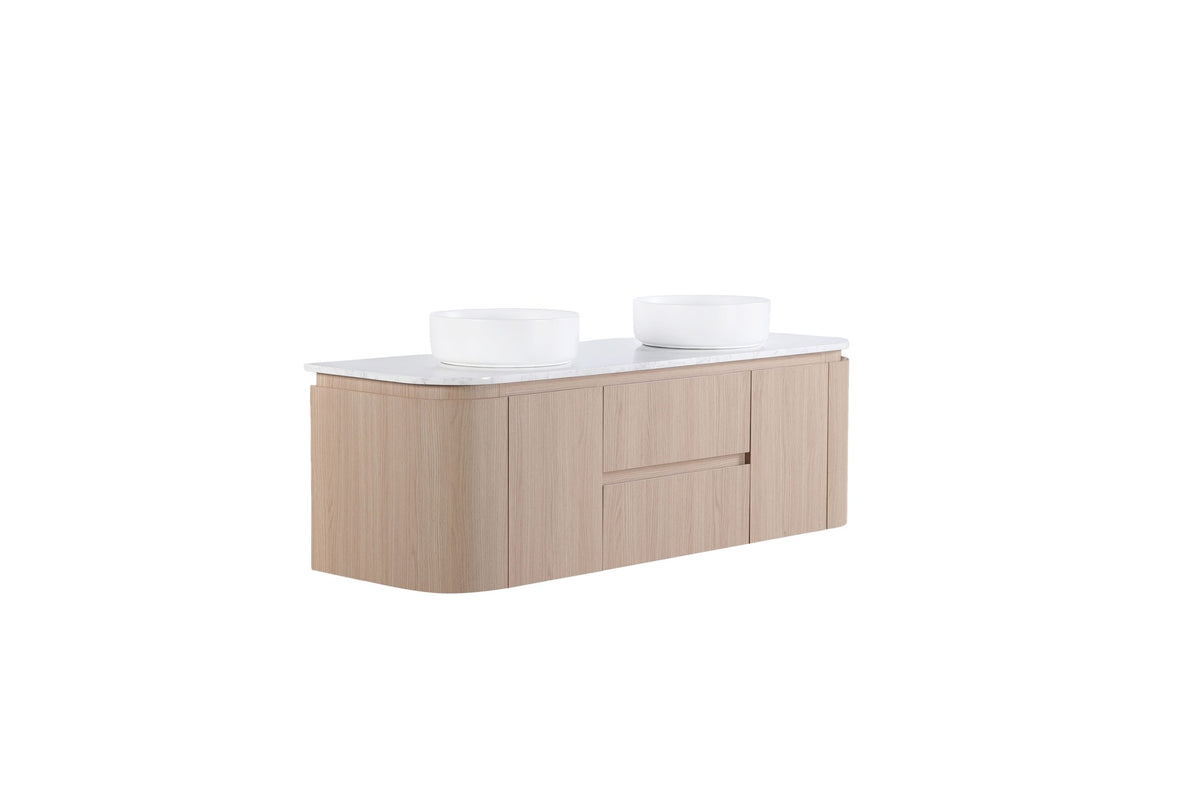 Lukka Ravello Modern Wall Hung Vanity Plywood Cabinet LK-RA1521W-SO