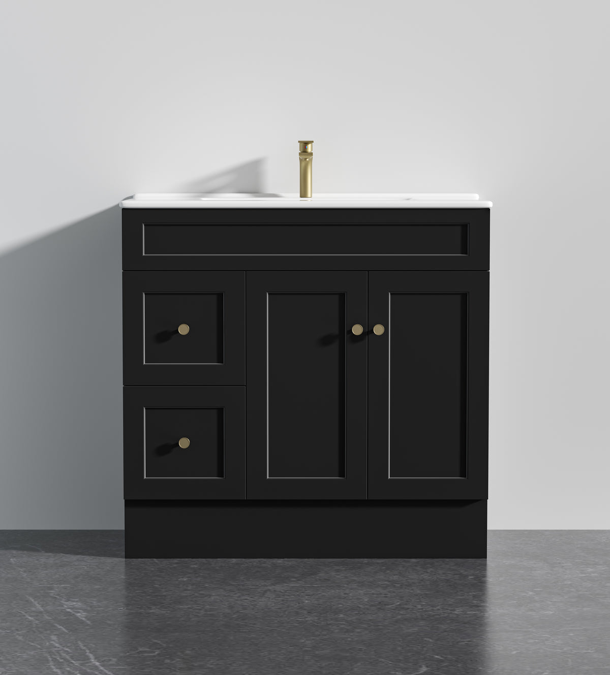 Lukka Harold Federation Free Standing Cabinet Matte Black LK-FH94LL-MB
