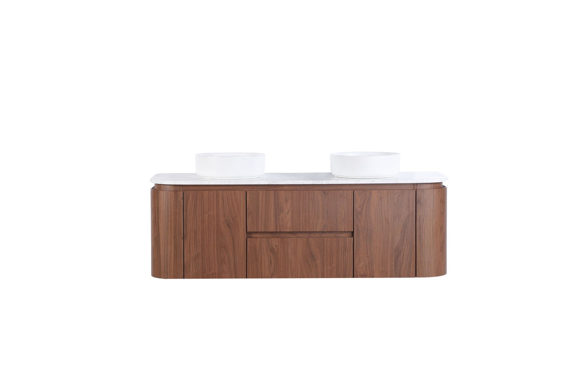 Lukka Ravello Modern Wall Hung Vanity Plywood Cabinet LK-RA1521W-MO