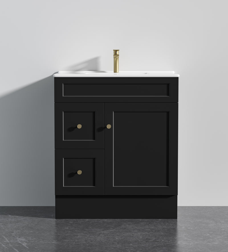 Lukka Harold Federation Free Standing Cabinet Matte Black LK-FH74LL-MB