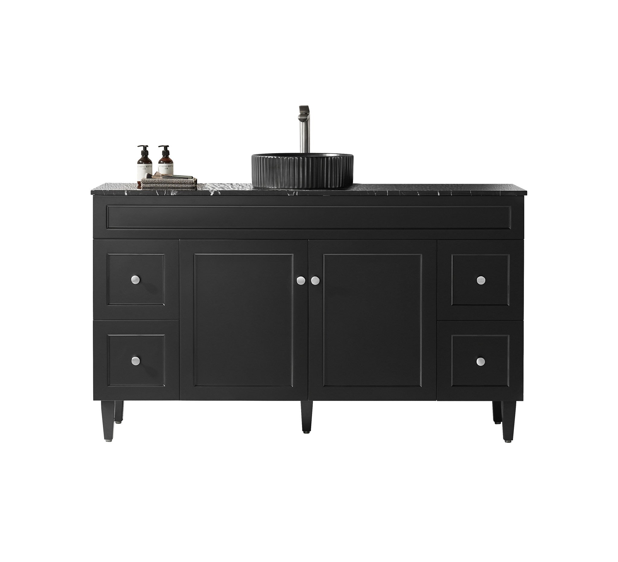 Lukka Harold Federation Free Standing Cabinet Matte Black LK-FH154L-MB