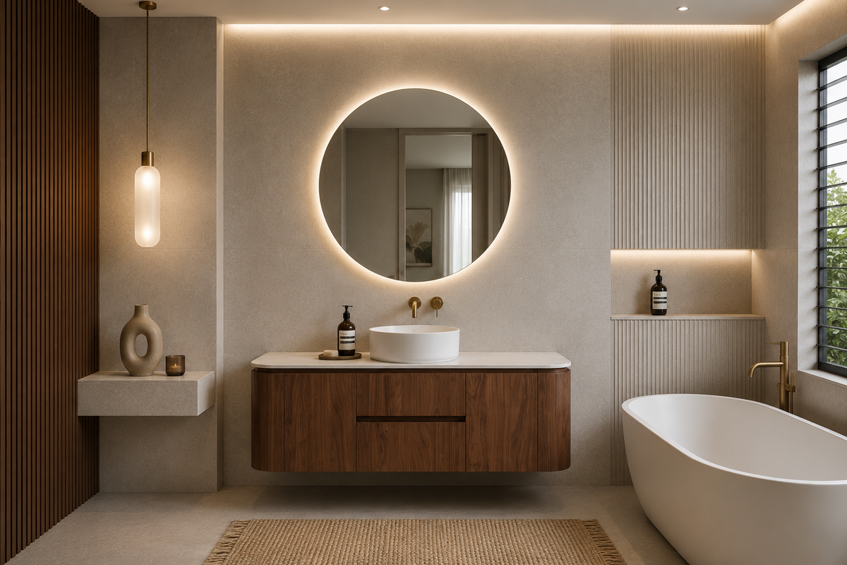 Lukka Ravello Modern Wall Hung Vanity Plywood Cabinet LK-RA1521W-MO