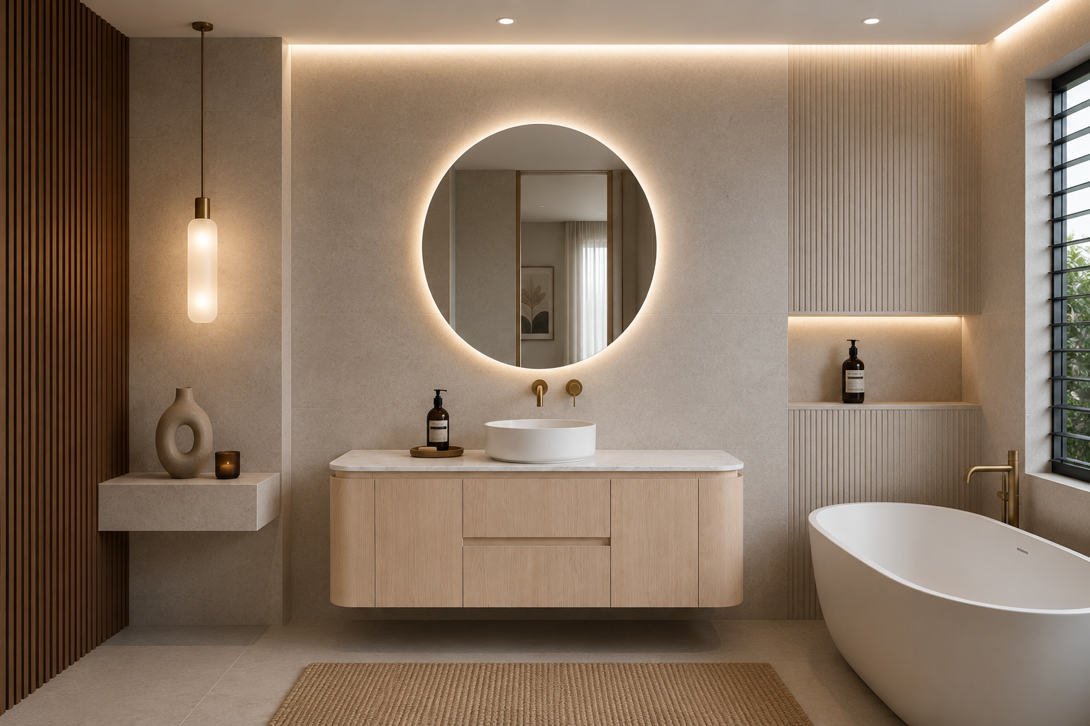 Lukka Ravello Modern Wall Hung Vanity Plywood Cabinet LK-RA1521W-SO