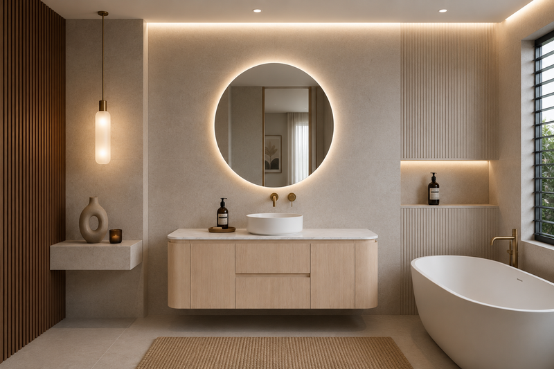 Lukka Ravello Modern Wall Hung Vanity Plywood Cabinet LK-RA1521W-SO