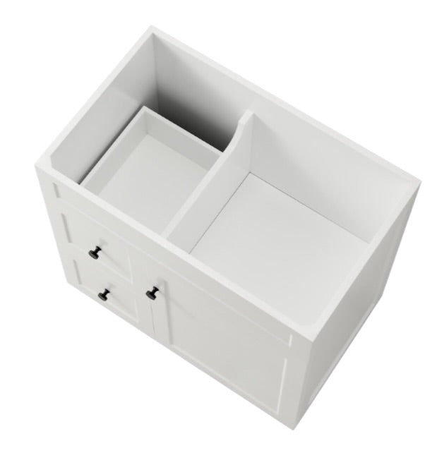 Lukka Harold Federation Free Standing Cabinet Matte White LK-FH74LL-MW