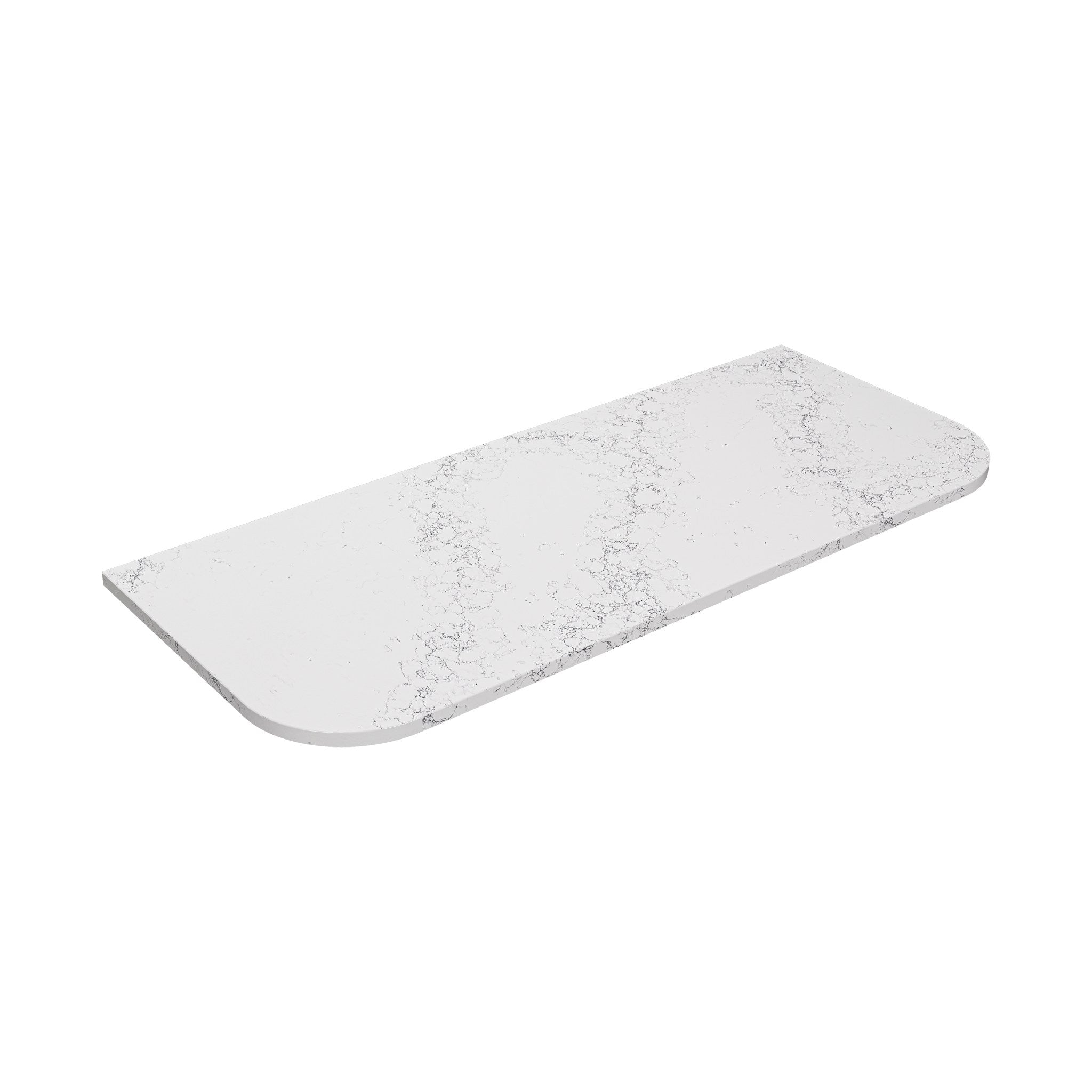 Lukka Calacatta White (WG486) Zero Silica Engineer Stone Top – Curve LK-QCW