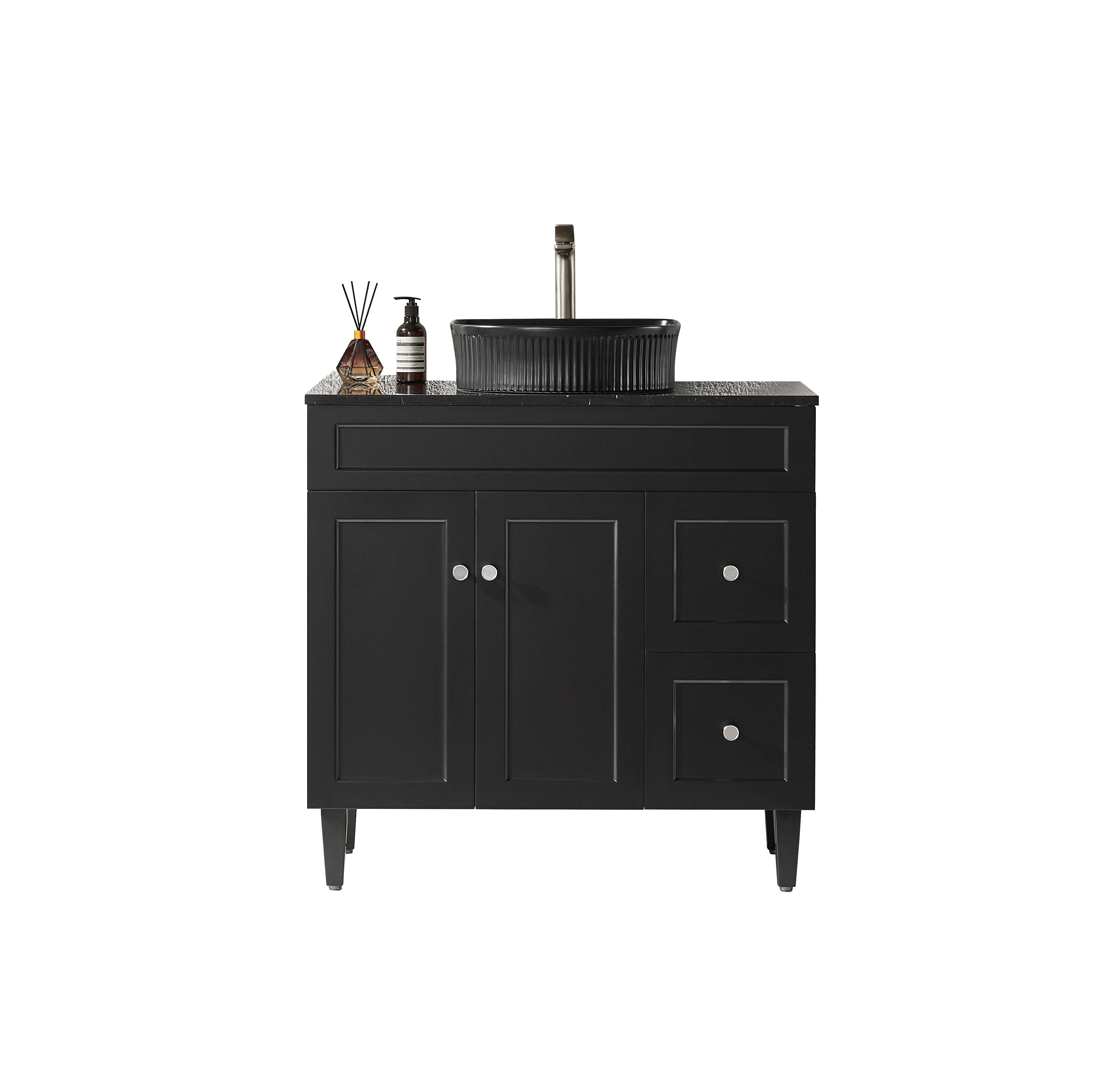 Lukka Harold Federation Free Standing Cabinet Matte Black LK-FH94RL-MB