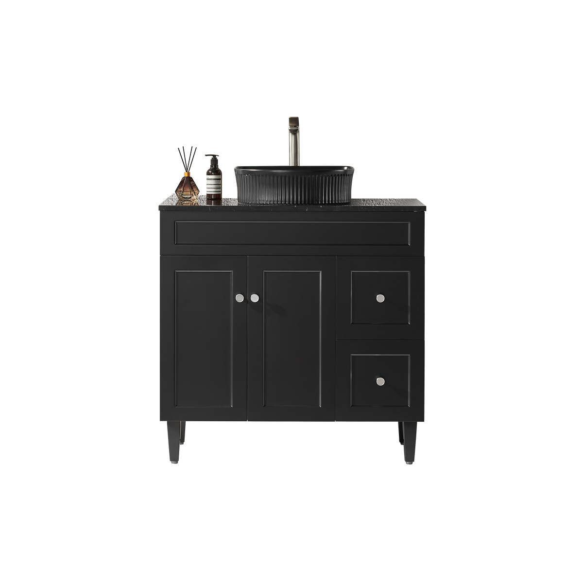 Lukka Harold Federation Free Standing Cabinet Matte Black LK-FH94RL-MB