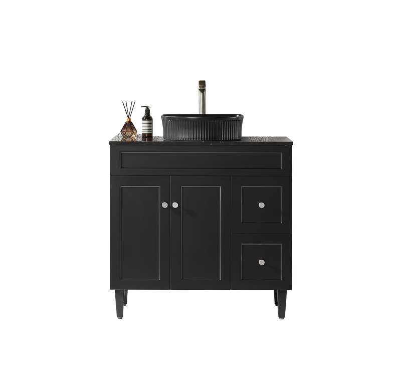 Lukka Harold Federation Free Standing Cabinet Matte Black LK-FH94RL-MB