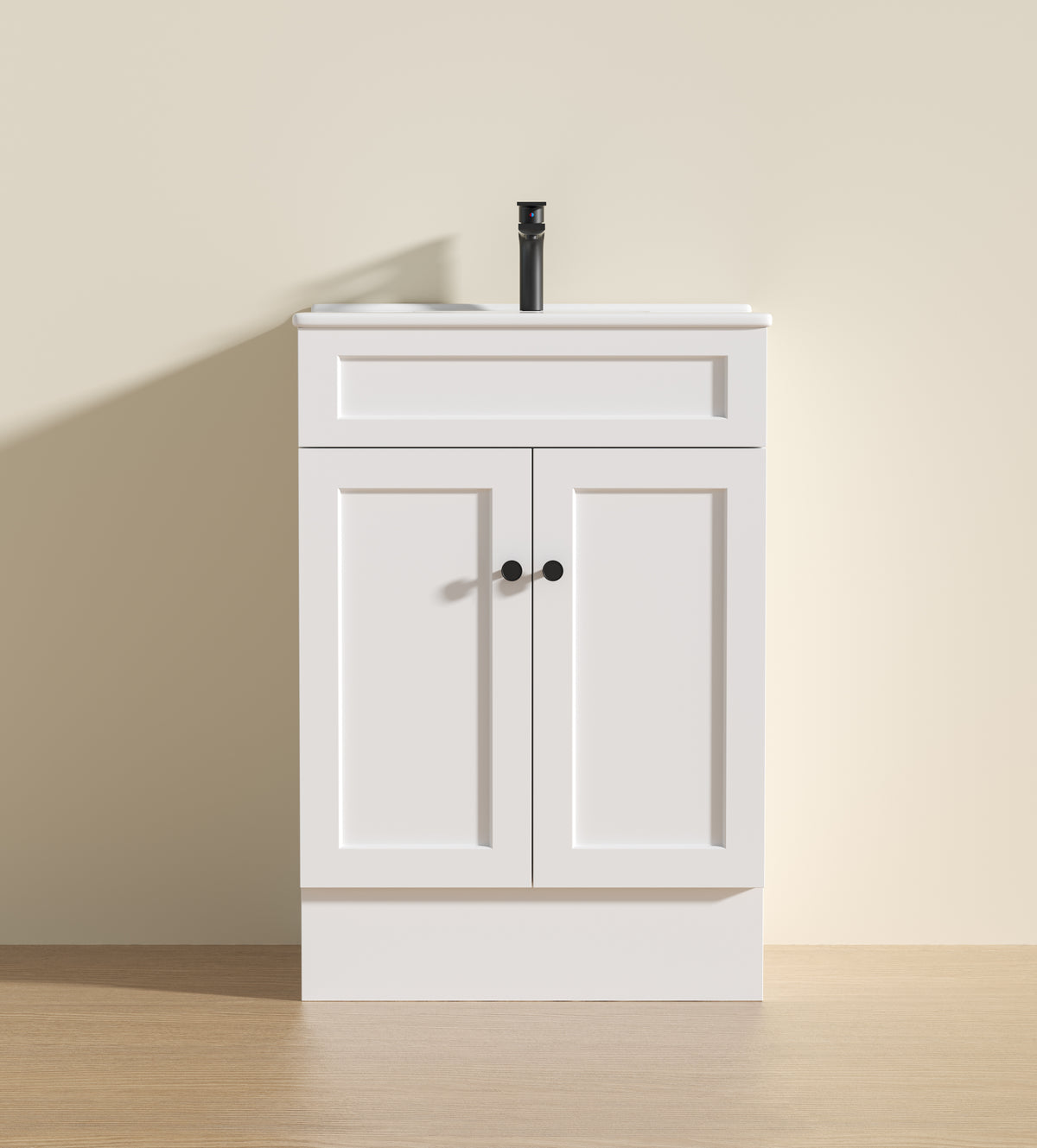 Lukka Harold Federation Free Standing Cabinet Matte White LK-FH64L-MW