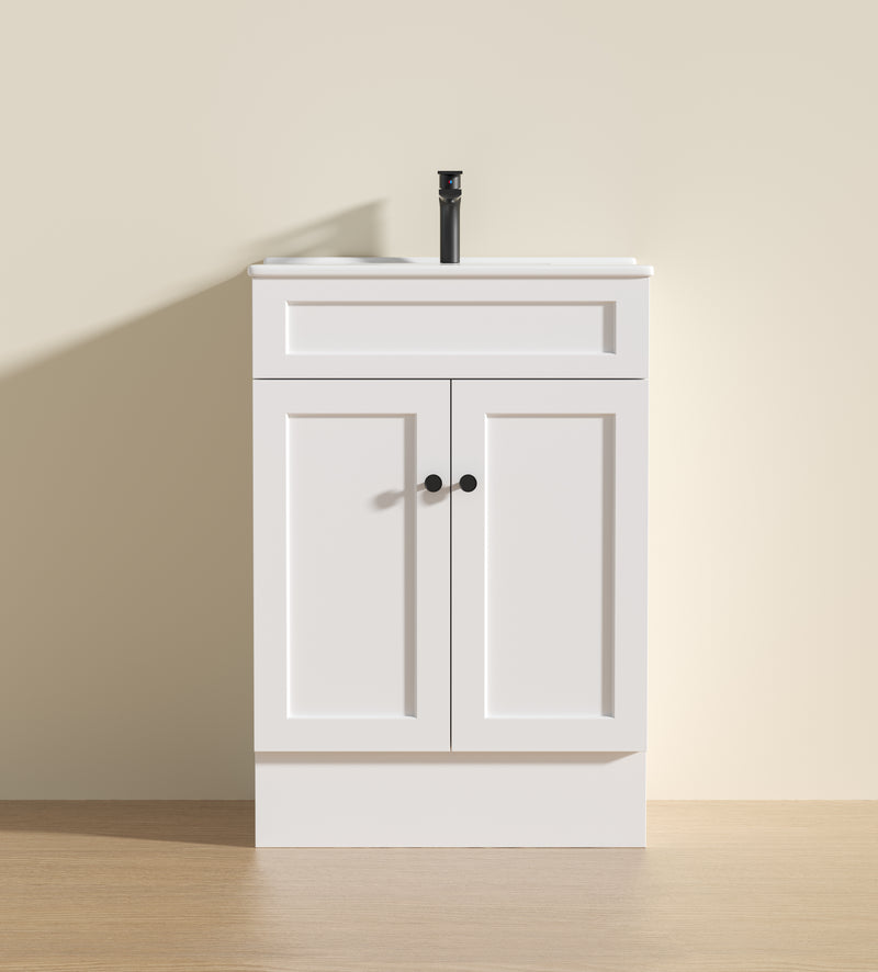 Lukka Harold Federation Free Standing Cabinet Matte White LK-FH64L-MW