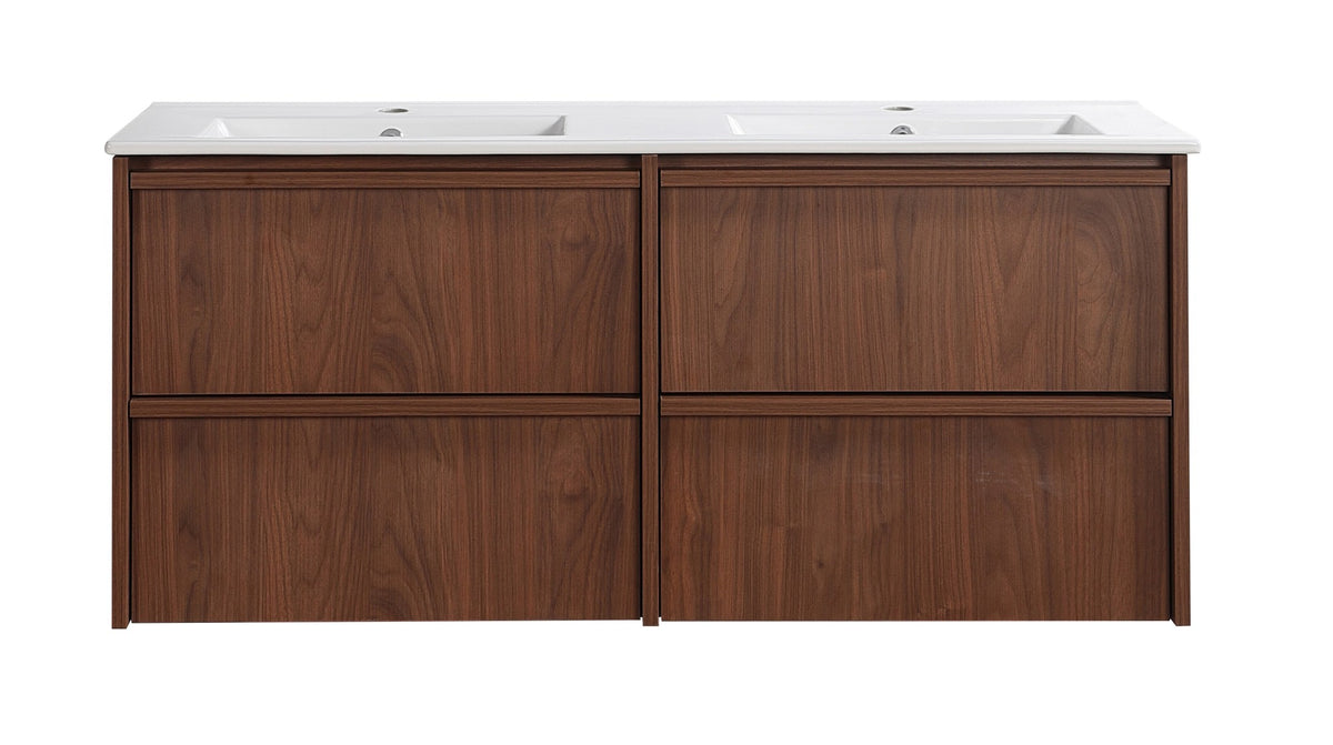 Lukka Ridgewood Modern Wall Hung Plywood Cabinet LK-MR1220W-MO Double Bowl Only