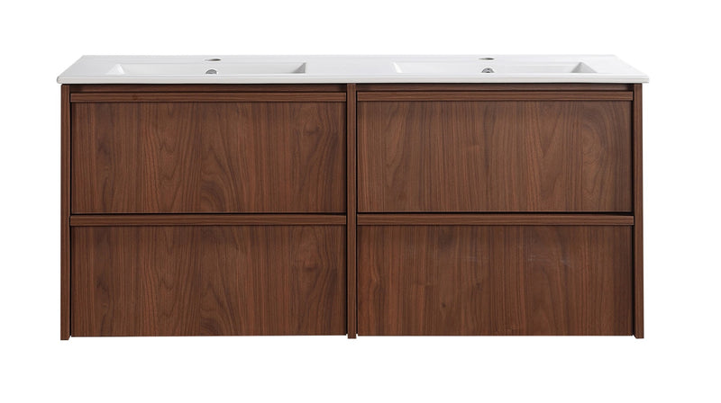 Lukka Ridgewood Modern Wall Hung Plywood Cabinet LK-MR1220W-MO Double Bowl Only