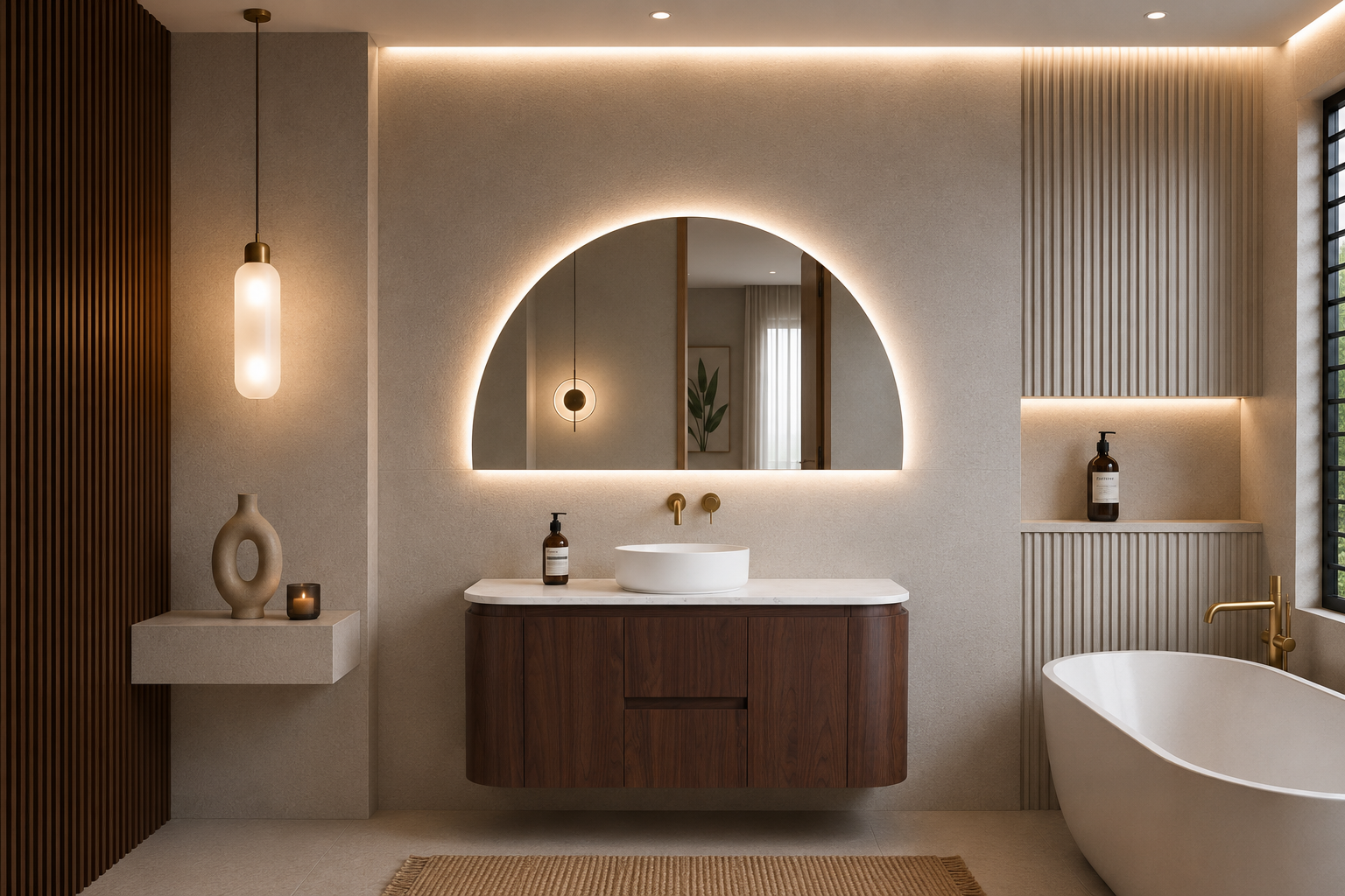 Lukka Ravello Modern Wall Hung Vanity Plywood Cabinet LK-RA1221W-MO