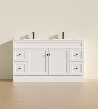 Lukka Harold Federation Free Standing Cabinet Matte White LK-FH154L-MW