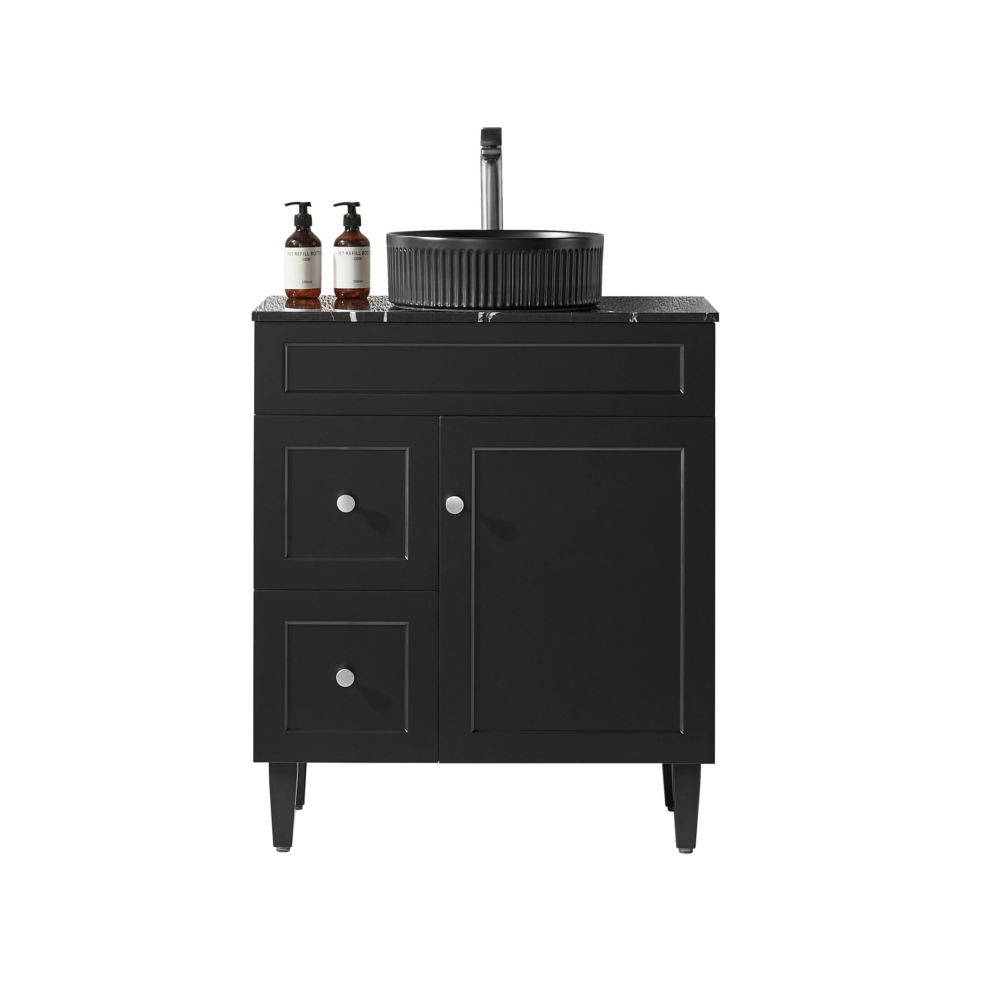Lukka Harold Federation Free Standing Cabinet Matte Black LK-FH74LL-MB