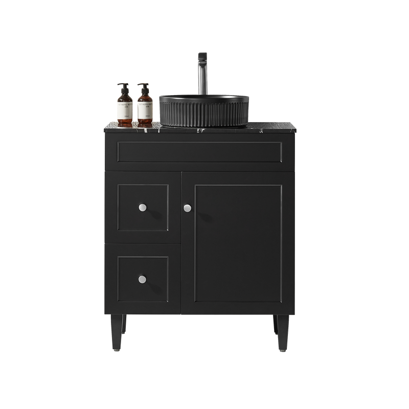 Lukka Harold Federation Free Standing Cabinet Matte Black LK-FH74LL-MB