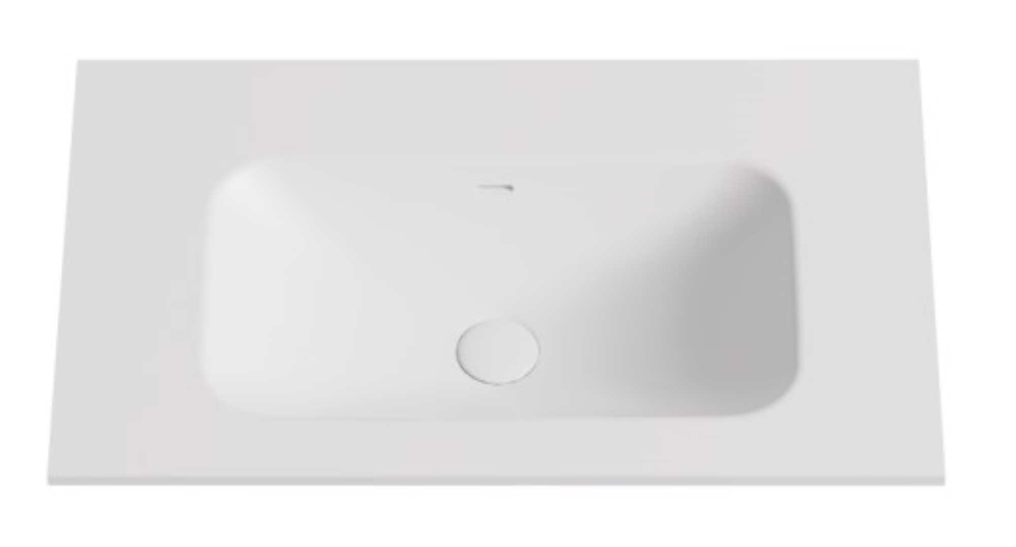 Lukka vanity top reference - LK-SCH74MW-UTH; size, finish and drilling as selected.