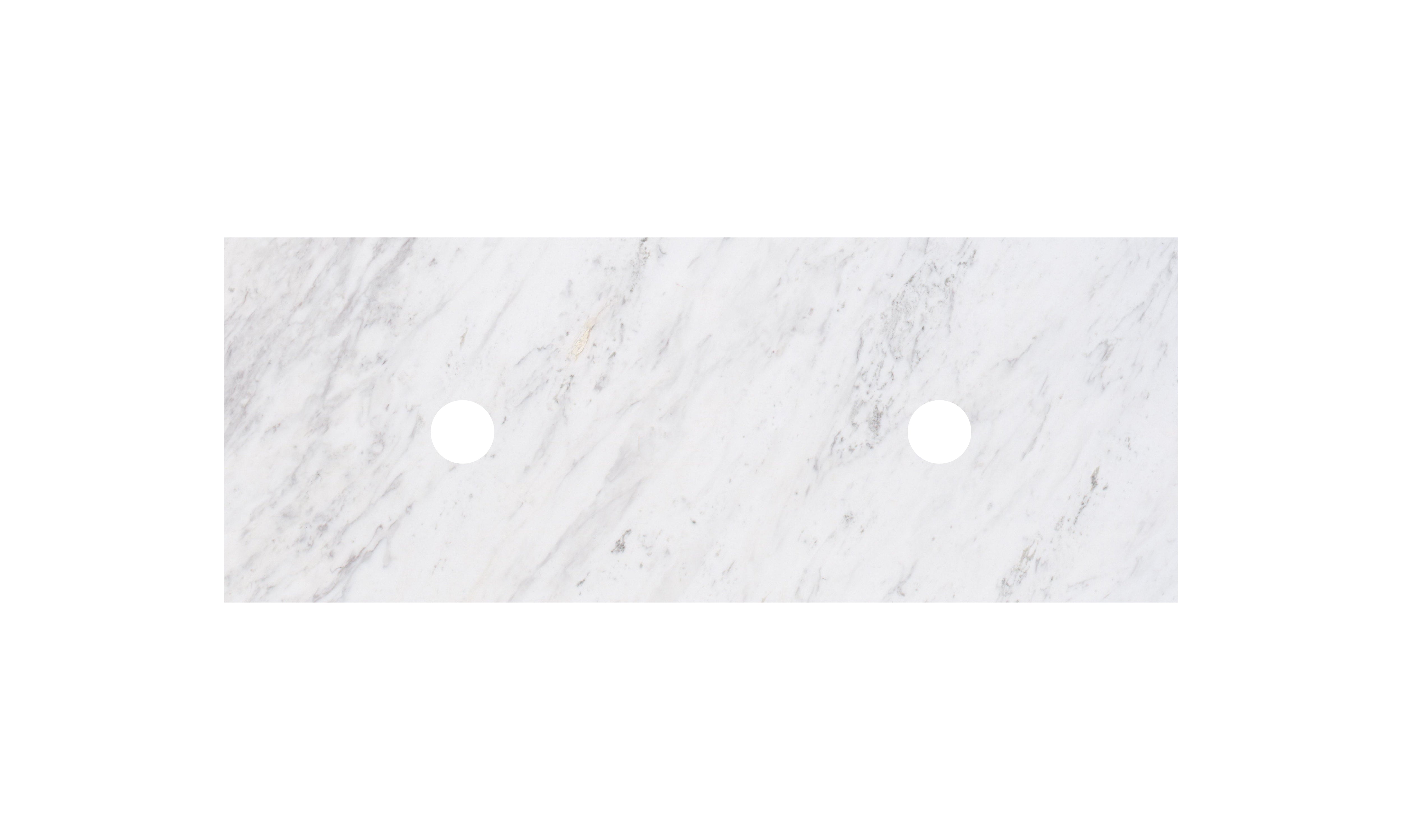 Lukka vanity top reference - LK-MCARW124D-UTH; size, finish and drilling as selected.