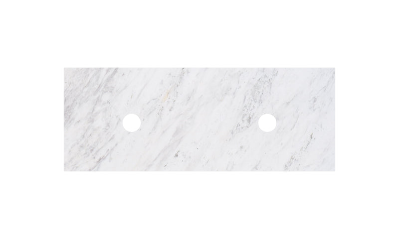 Lukka vanity top reference - LK-MCARW124D-UTH; size, finish and drilling as selected.