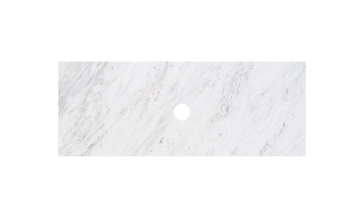Lukka vanity top reference - LK-MCARW154-UTH; size, finish and drilling as selected.