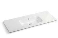 Lukka vanity top reference - LK-KC120-NTH; size, finish and drilling as selected.