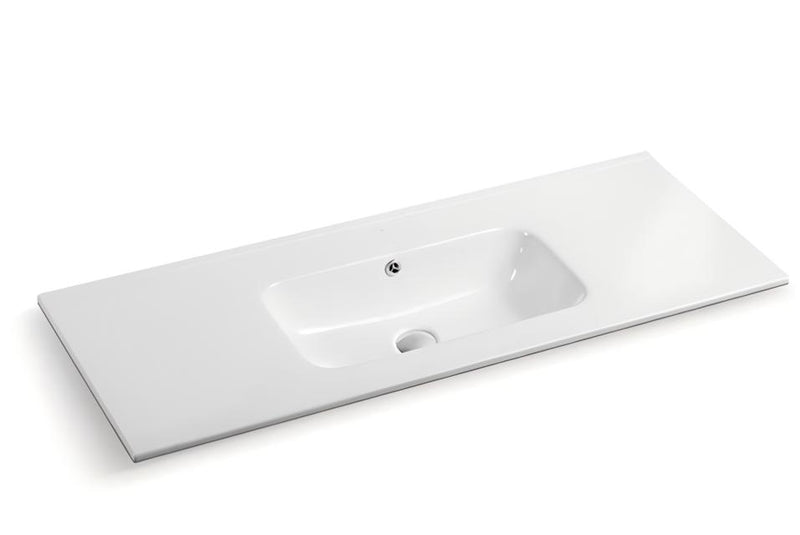 Lukka vanity top reference - LK-KC120-NTH; size, finish and drilling as selected.