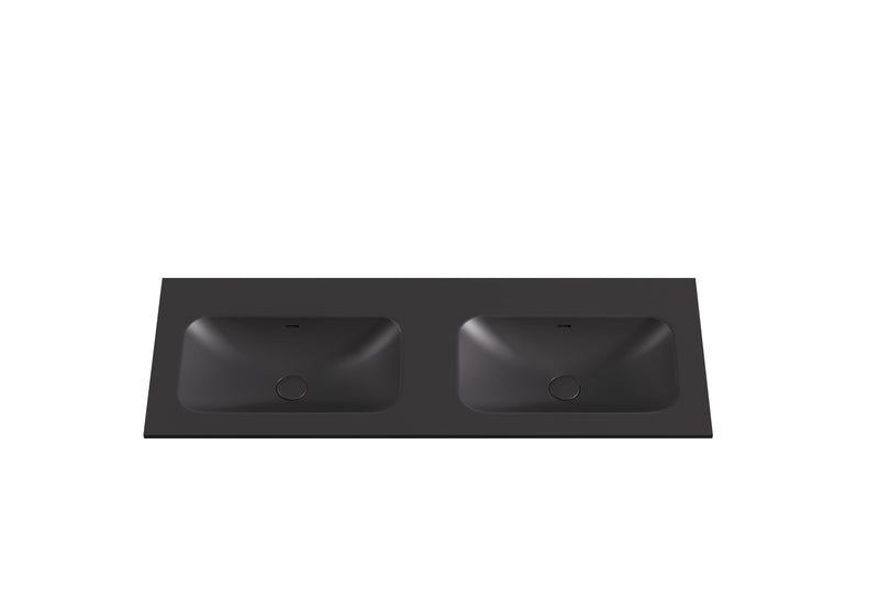 Lukka vanity top reference - LK-SCH124DMB-UTH; size, finish and drilling as selected.
