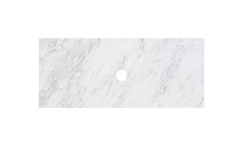 Lukka vanity top reference - LK-MCARW74-UTH; size, finish and drilling as selected.