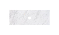 Lukka vanity top reference - LK-MCARW124-UTH; size, finish and drilling as selected.