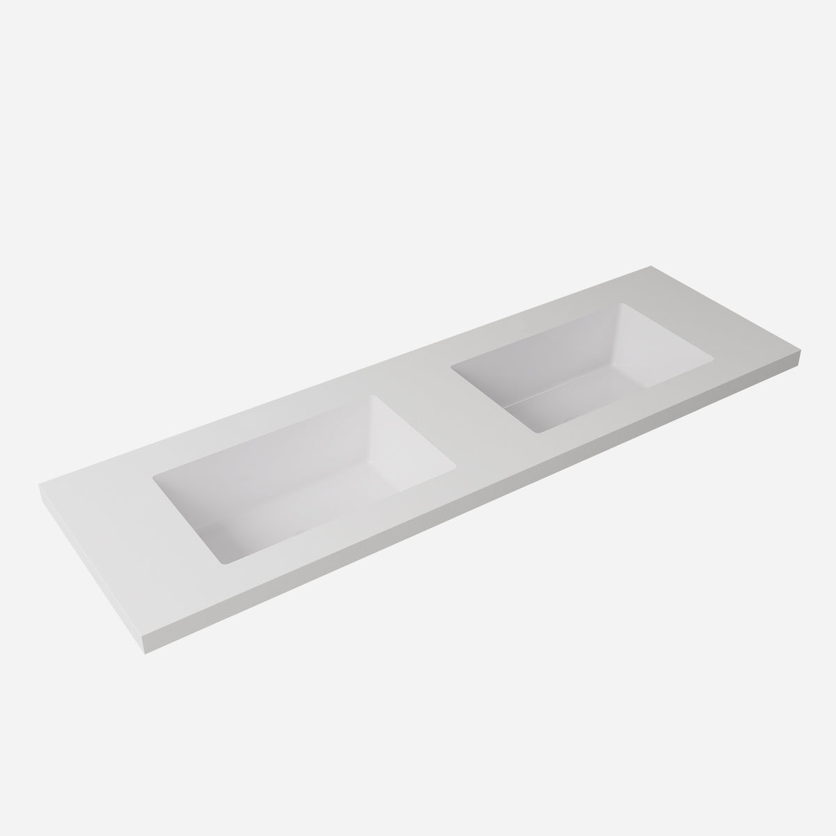 Lukka vanity top reference - LK-UBW154D-NTH, LK-UBW124D-NTH; size, finish and drilling as selected.