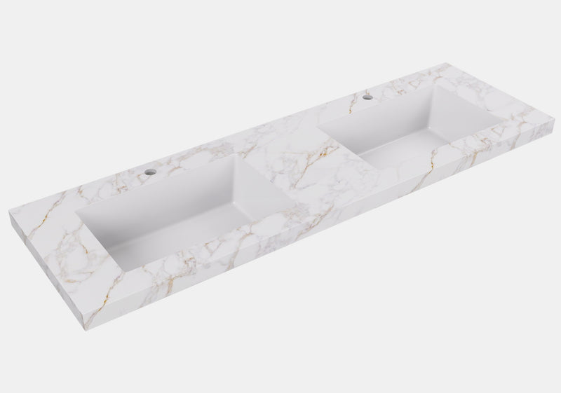 Lukka vanity top reference - LK-UCG154D-TH New, LK-UCG124D-TH; size, finish and drilling as selected.