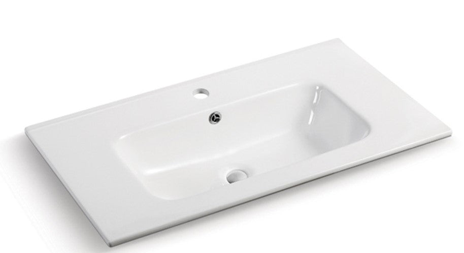Lukka vanity top reference - LK-KC750, LK-KC750-MW; size, finish and drilling as selected.