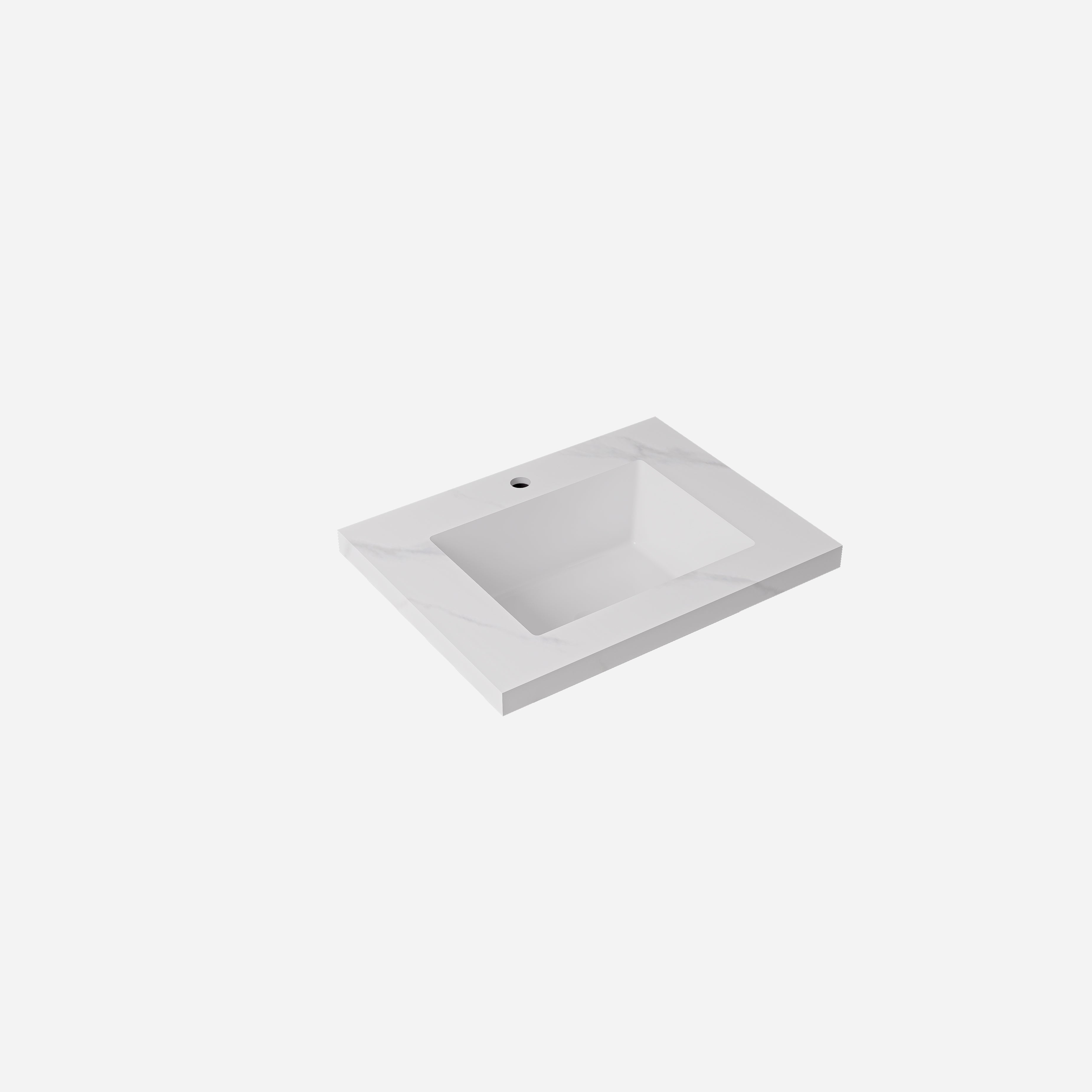 Lukka vanity top reference - LK-UCA64-TH; size, finish and drilling as selected.