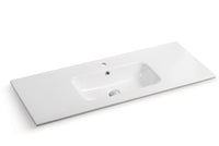 Lukka vanity top reference - LK-KC120, LK-KC120-MW; size, finish and drilling as selected.