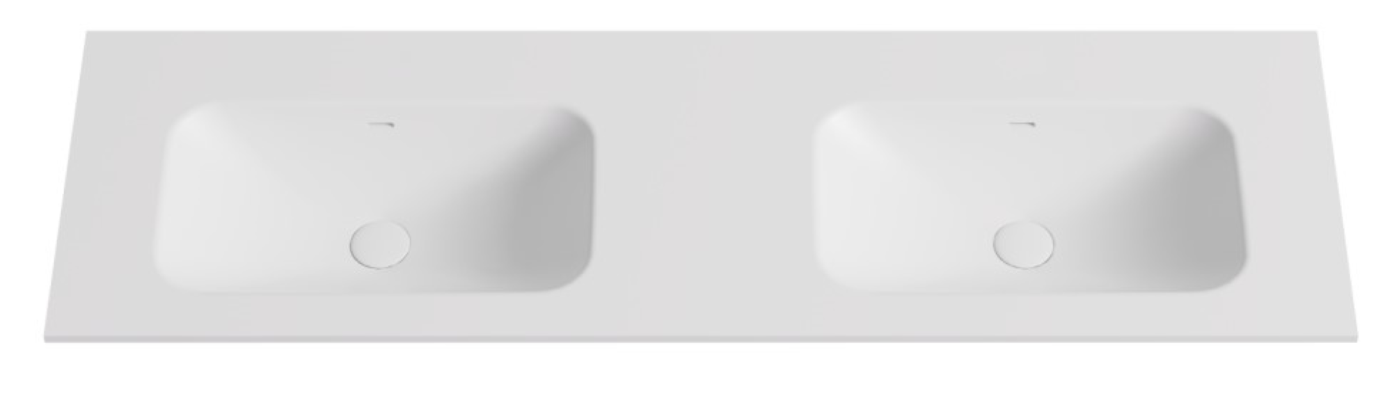 Lukka vanity top reference - LK-SCH154DMW-UTH; size, finish and drilling as selected.
