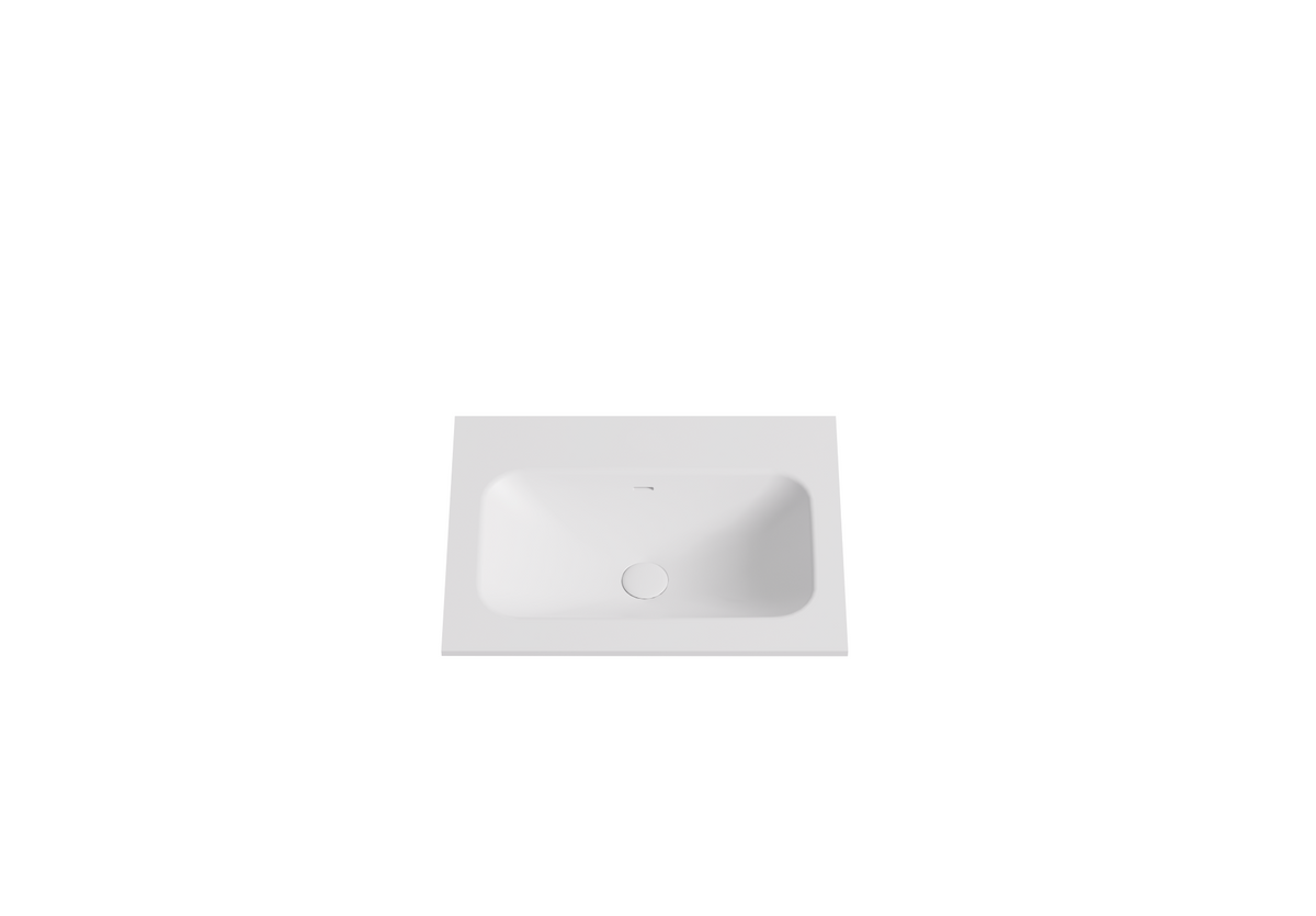 Lukka vanity top reference - LK-SCH64MW-UTH; size, finish and drilling as selected.