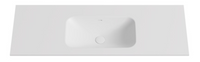 Lukka vanity top reference - LK-SCH124MW-UTH; size, finish and drilling as selected.
