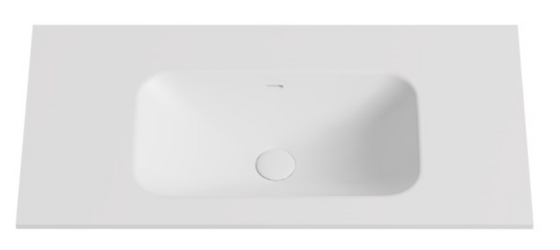 Lukka vanity top reference - LK-SCH94MW-UTH; size, finish and drilling as selected.