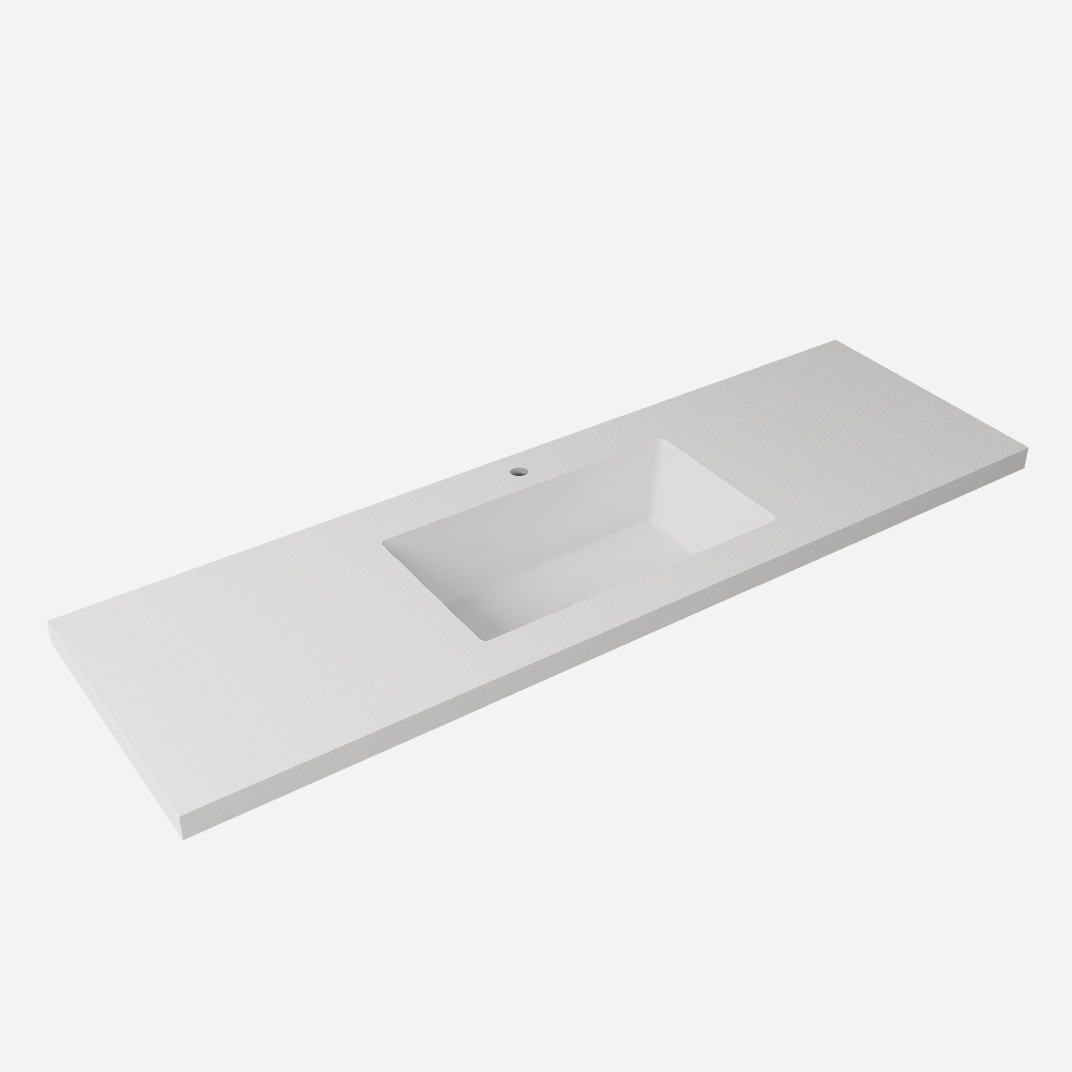 Lukka vanity top reference - LK-UBW154-TH; size, finish and drilling as selected.