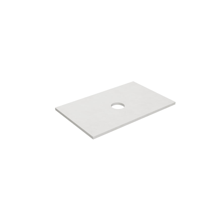 Lukka vanity top reference - LK-QBW74-UTH; size, finish and drilling as selected.