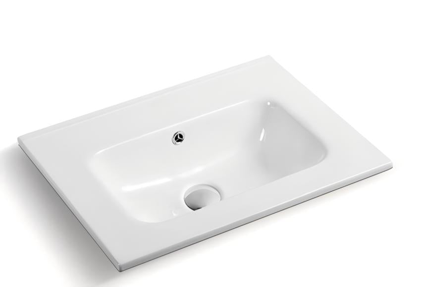 Lukka vanity top reference - LK-KC600-NTH; size, finish and drilling as selected.