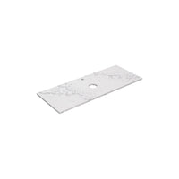 Lukka vanity top reference - LK-QCW124-UTH; size, finish and drilling as selected.