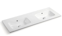 Lukka vanity top reference - LK-KC120D-NTH; size, finish and drilling as selected.