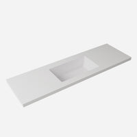 Lukka vanity top reference - LK-UBW154-NTH; size, finish and drilling as selected.