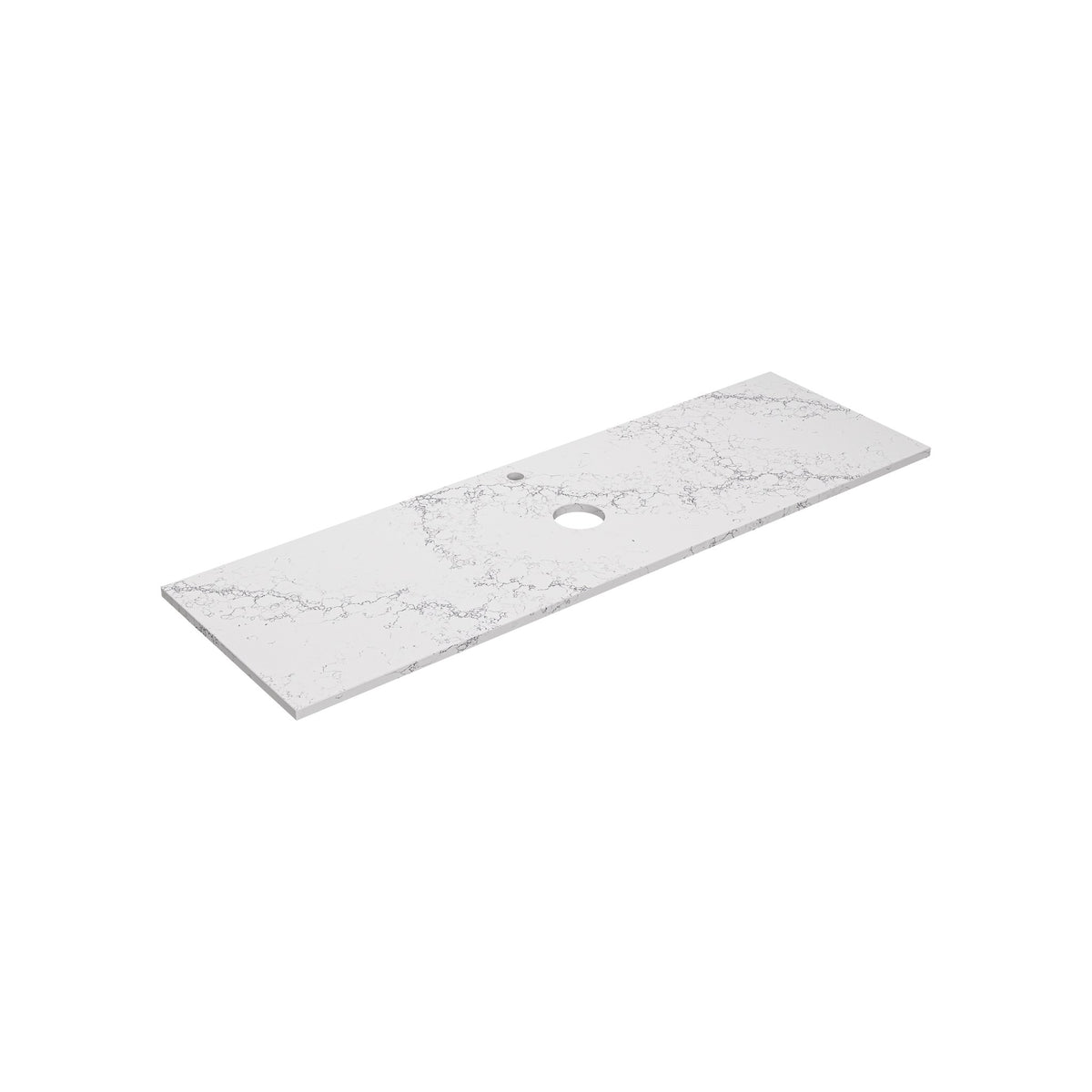 Lukka vanity top reference - LK-QCW154-UTH; size, finish and drilling as selected.