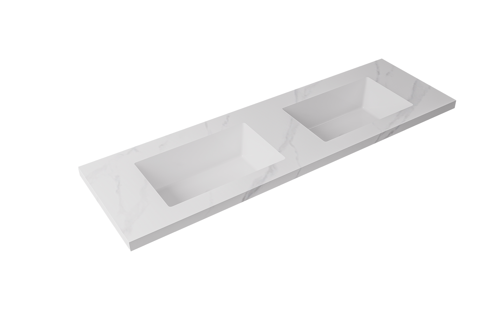 Lukka vanity top reference - LK-UCA154D-NTH; size, finish and drilling as selected.