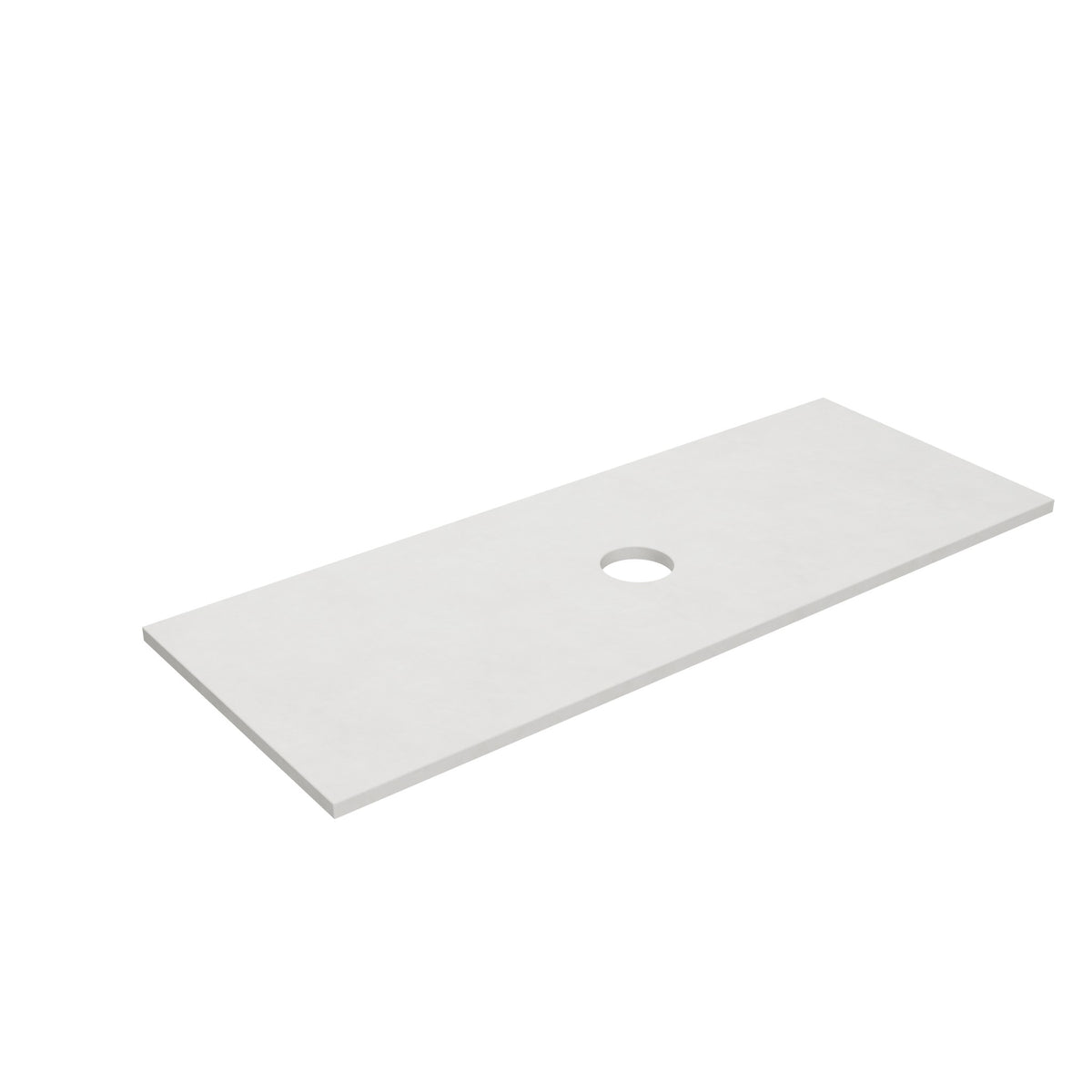 Lukka vanity top reference - LK-SBW124-UTH; size, finish and drilling as selected.