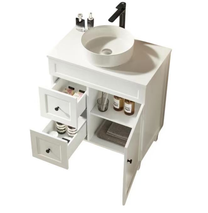 Lukka Harold Federation Free Standing Cabinet Matte White LK-FH74LL-MW